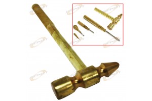 5 in 1 ( 4 Assorted Screwdrivers ) Tool Hammer Set Solid Brass
